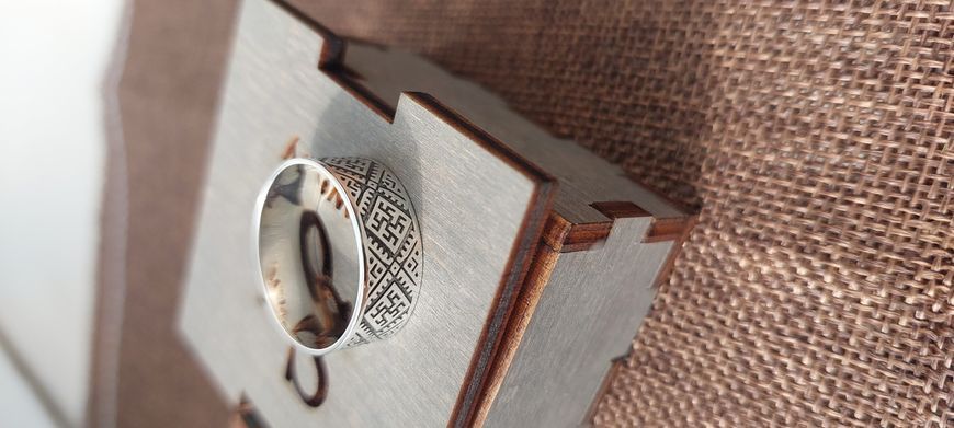 Срібна каблучка &laquo;Вишиванка&raquo;  1321 фото